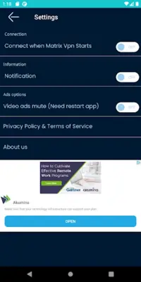 Matrix VPN - Super Secure, Free Proxy android App screenshot 0